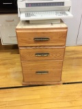 2 Wood Drawer Cabinets