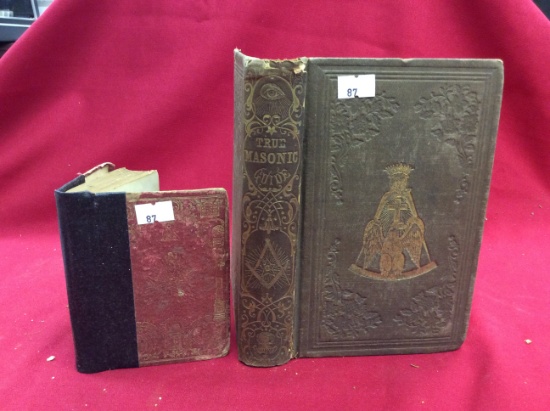 1854 "The Masonic Manuel" & 1852 "The True Masonic Guide" By: Robert Macoy