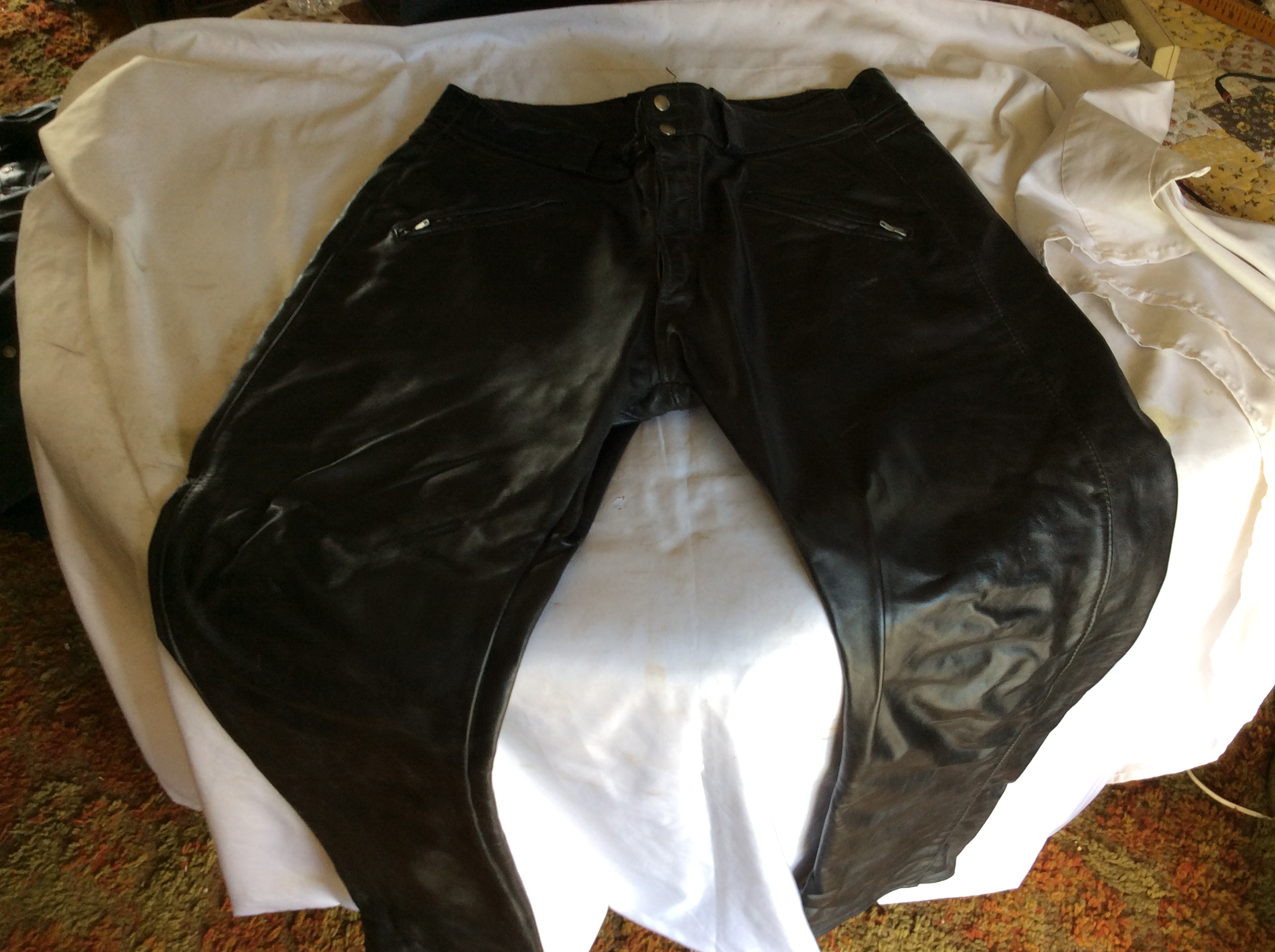 Harley Davidson Leather Pants Amf, Size 42