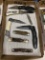 Stainless Steel, Yellow Handled, Single Blade, Folding Pocket Knife (Box 4,
