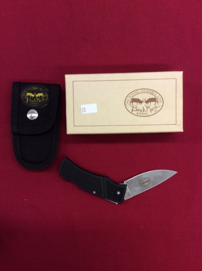 1992 Benchmark Original Lockback in the box with Sheath & Papers
