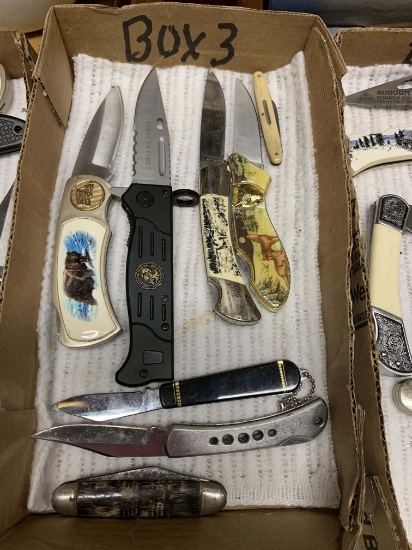 Small Single Blade Folding Pocket Knife (Box 3, 5th from Left in Photo)