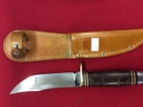 1960's to 1970's Western Vintage Boy Scout Stacked Leather Handle Straight