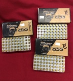 Blazer Brass 380 Auto 95 gr. Ammo, one full box and two partial boxes