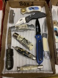 Frost Cutlery, Law Enforcement Single Blade Folding Pocket Knife, Blue Hand