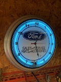 Ford Lighted Clock