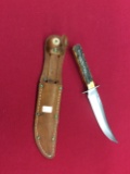 1991 Case NKCA Club Knife 0032/1250 MINT Stag Straight Knife with Sheath