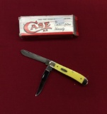 2005 Case Mint Yellow Handle Mini Trapper in Box 00029/3207