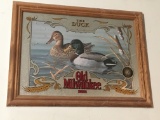 Framed Old Milwaukee Beer Wildlife Advertisement 