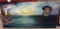 Lighthouse & Boat Scene Paintings, 25x50 in.