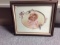 Framed Girl with Doll, Signed 15.5x19.5 in.