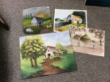 4- Barn Scene Paintings