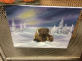 Buffalo on Canvas, 16x20 in.