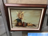 Framed Mallard Painting 15.5x11 in.
