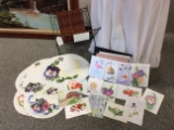Assorted Cards, Prints & Plaemats, signed