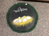 Baby Chick Welcome Placemat, Signed 12x12 in.