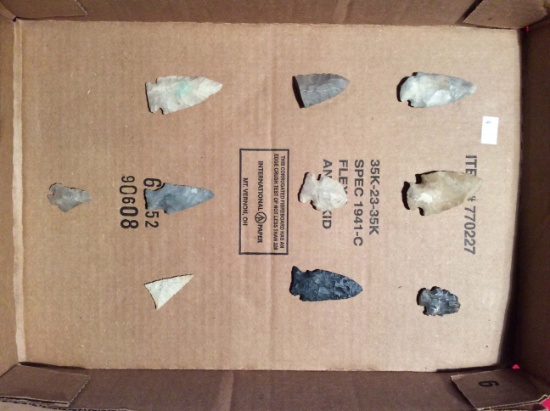 Assortment of Arrowheads (10)