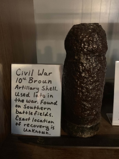 Civil War 10 lb. Broun Artillery Shell