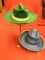 Red Ryder Cowboy Hat, Blue Cowboy Hat and Wire Hat Stand