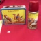 Roy Rogers and Dale Evans Metal Lunch Box with Thermos and Lunch Box Guide