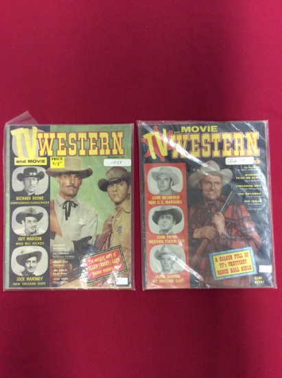 TV and Movie Western Magazines, Feb. 1959 & Oct. 1959