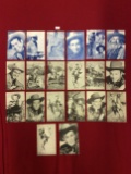 Collection of Western Actors Cards including Roy Rogers, Gabby Hayes, Fuzzy