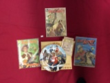 Gene Autry Collector Plate and 3 Gene Autry Comics
