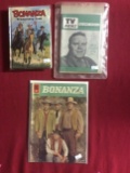 Bonanza Collector's Set includes Bonanza Treachery Trail Book, TV News feat