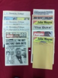 Assorted John Wayne Newspapers