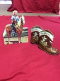 Child's Roy Rogers Cowboy Boots and Roy Rogers Memorabilia