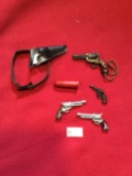 Miniature Toy Guns and Plastic Bullet Casing