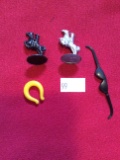 Collection of Miniature Memorabilia including Horseshoe, Sunglasses and Hor