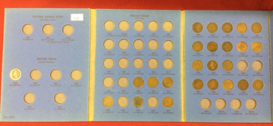 Indian Head Cents In Folder