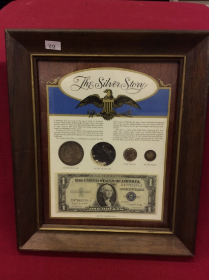 "The Silver Story" Framed Coin Set