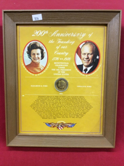 "200th Anniversary Of The Founding Of Our Country" Framed Coin