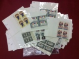 Bundle Of Unused Plate Block Stamps