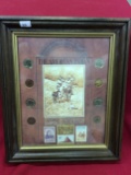 The American Indian Framed Indian Head Cent and Stamp Set (8 coins)