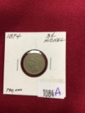 1874 3 Cent Nickel