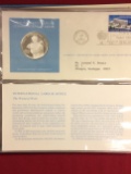 Complete 1974 Official United Nations Medallia First Day Cover