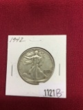 1942 Walking Liberty Half Silver