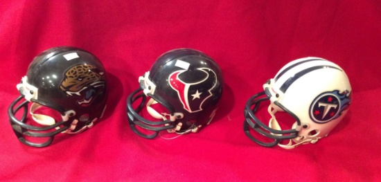 Riddell Mini Helmets 3 5/8" AFC South Jaguars, Texans, Titans
