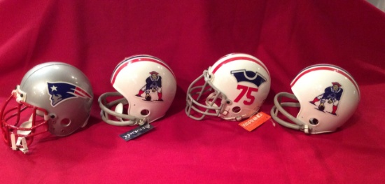 Riddell Mini Helmets 3 5/8" NFL Patriots set of 4