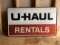 UHaul Rentals Aluminum Two Sided Advertising Sign