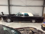 1963 Lincoln Continental Car, Black Satin, with 4 New White Wall Tires, odo
