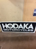 Hodaka Double Sided Tin Advertising Sign