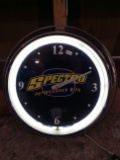 Spectro Performance Oils Neon Clock
