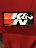 K&N Aluminum Advertising Sign