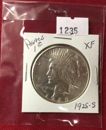1925-S Peace Dollar, XF