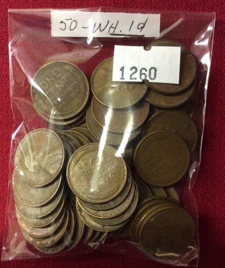 50 Wheat Pennies
