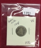 1886 Seated Liberty Dime, VG